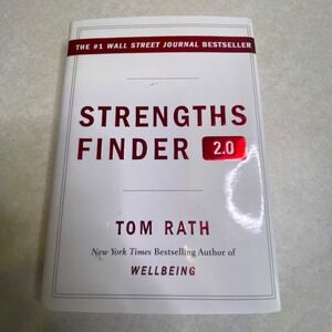 StrengthsFinder 2.0 Hardcover Book White Red Self-Help 2007 Tom Rath